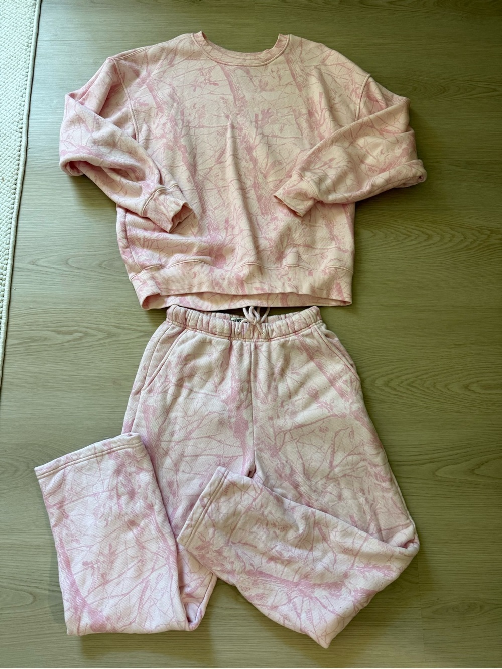 Diary Boy pink camo sweat set - sweatpants and sweatshirt